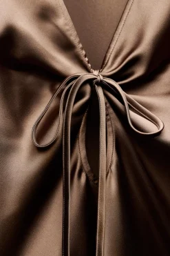 Discount CAMISA SATINADA LAZADA Mujer Camisas / Blusas