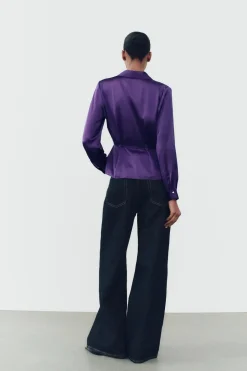 Sale CAMISA SATINADA LAZADA Mujer Camisas / Blusas