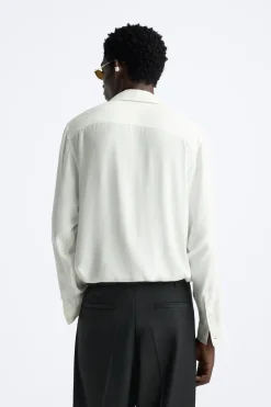 Outlet CAMISA SATINADA LAZO Hombre Camisas