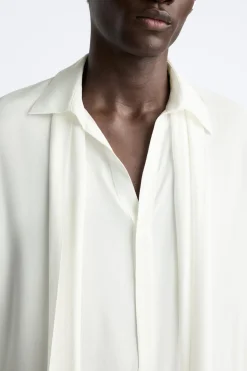 Outlet CAMISA SATINADA LAZO Hombre Camisas