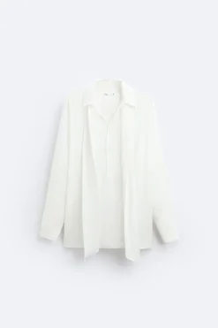 Outlet CAMISA SATINADA LAZO Hombre Camisas