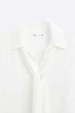 Outlet CAMISA SATINADA LAZO Hombre Camisas