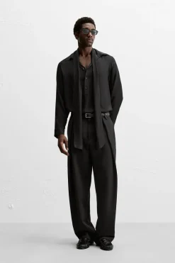 Discount CAMISA SATINADA LAZO Hombre Camisas