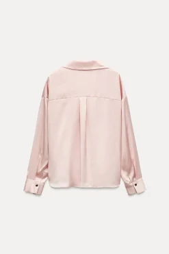 Best CAMISA SATINADA NUDO Mujer Camisas / Blusas