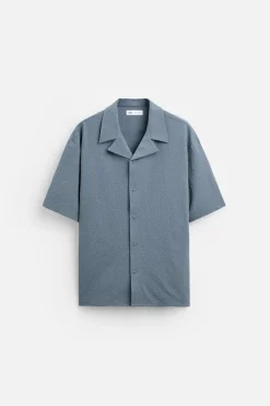 New CAMISA SEERSUCKER Hombre Camisas