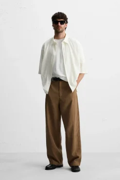 Fashion CAMISA SEERSUCKER Hombre Camisas