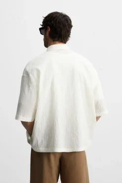 Fashion CAMISA SEERSUCKER Hombre Camisas