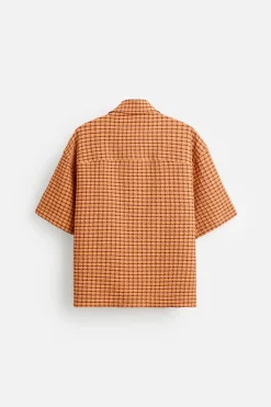 Clearance CAMISA SEERSUCKER CUADROS Hombre Camisas