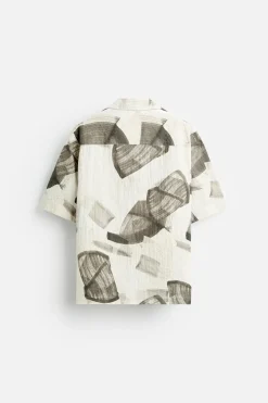 Discount CAMISA SEERSUCKER ESTAMPADO ABSTRACTO Hombre Camisas