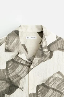 Discount CAMISA SEERSUCKER ESTAMPADO ABSTRACTO Hombre Camisas