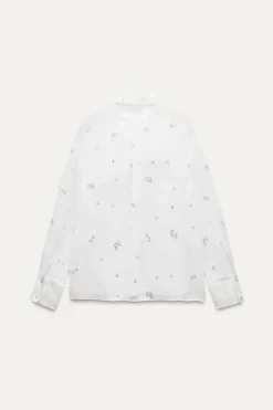 Fashion CAMISA SEMITRANSPARENTE ABALORIOS LENTEJUELAS Mujer Camisas / Blusas