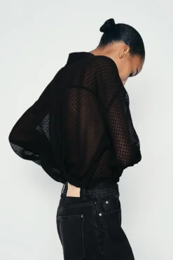 Best CAMISA SEMITRANSPARENTE ESTRUCTURA Mujer Camisas / Blusas