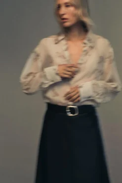 Discount CAMISA SEMITRANSPARENTE ESTAMPADA ANIMALES Mujer Camisas / Blusas