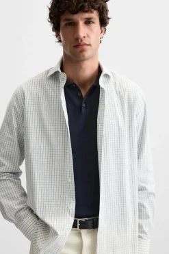 New CAMISA SLIM FIT CUADROS Hombre Camisas