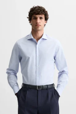 Discount CAMISA SLIM FIT RAYAS Hombre Camisas