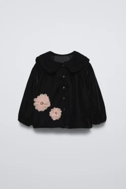 Niños ZARA 1½ - 6 Años·Camisas|1½ - 6 Años·Total Look<CAMISA TERCIOPELO FLORES