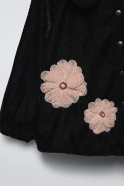 Niños ZARA 1½ - 6 Años·Camisas|1½ - 6 Años·Total Look<CAMISA TERCIOPELO FLORES