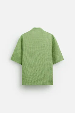 Outlet CAMISA TEXTURA CUADROS Hombre Camisas