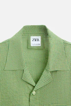 Outlet CAMISA TEXTURA CUADROS Hombre Camisas