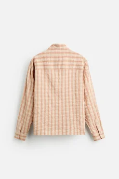 New CAMISA TEXTURA CUADROS Hombre Camisas