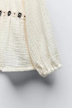 Niños ZARA 1½ - 6 Años·Camisas<CAMISA TEXTURA FLORES