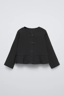 Niños ZARA 1½ - 6 Años·Camisas|1½ - 6 Años·Total Look<CAMISA TEXTURA LAZOS