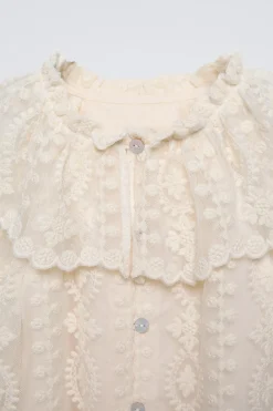 Niños ZARA 1½ - 6 Años·Camisas<CAMISA TUL BORDADOS