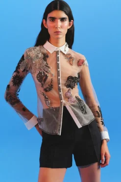 New CAMISA TUL BORDADOS ICONS LIMITED EDITION Mujer Camisas / Blusas