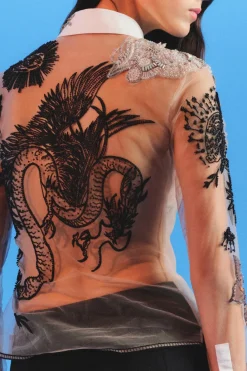 New CAMISA TUL BORDADOS ICONS LIMITED EDITION Mujer Camisas / Blusas