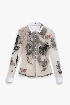 New CAMISA TUL BORDADOS ICONS LIMITED EDITION Mujer Camisas / Blusas