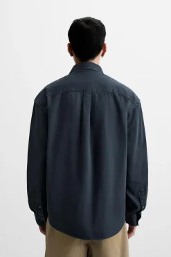 New CAMISA TWILL BORDADO Hombre Camisas