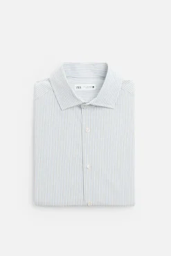 Clearance CAMISA TWILL RAYAS Hombre Camisas