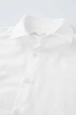 Niños ZARA 6 - 14 Años·Camisas / Sobrecamisas|6 - 14 Años·Trajes<CAMISA VESTIR ALGODÓN