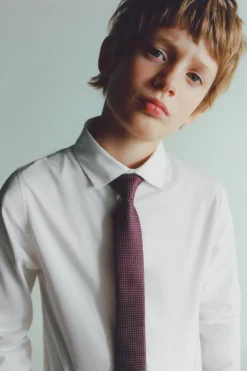 Niños ZARA 6 - 14 Años·Camisas / Sobrecamisas|6 - 14 Años·Trajes<CAMISA VESTIR ALGODÓN