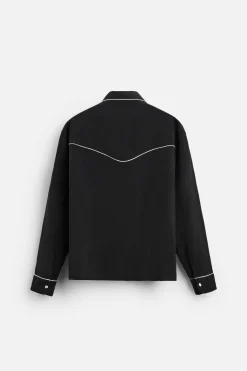 Hot CAMISA VIVOS CONTRASTE Hombre Camisas