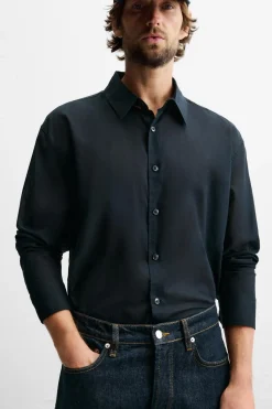 Sale CAMISA VOILE SEMITRANSPARENTE Hombre Camisas