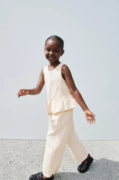 Niños ZARA 1½ - 6 Años·Camisas|6 - 18 Meses·Camisetas<CAMISA VOLANTE CON LINO