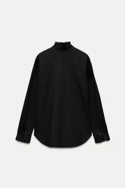 New CAMISA VOLANTE PLISADO ZW COLLECTION Mujer Camisas / Blusas