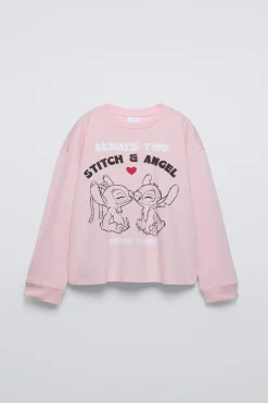 Niños ZARA 6 - 14 Años·Camisetas|6 - 14 Años·Perfumes / Cosmética<CAMISETA STITCH & ANGEL © DISNEY