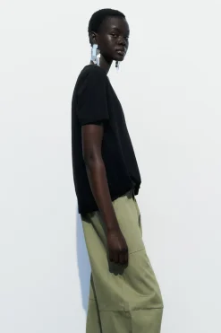 Best CAMISETA ALGODÓN ACABADO ENZIMÁTICO Mujer Camisetas