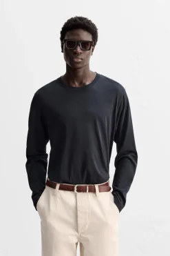 Best CAMISETA ALGODÓN LIGERO MANGA LARGA Hombre Camisetas