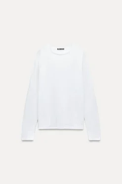 Sale CAMISETA ALGODÓN MANGA LARGA Mujer Camisetas