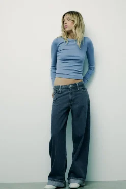 Outlet CAMISETA ALGODÓN MODAL MANGA LARGA Mujer Camisetas