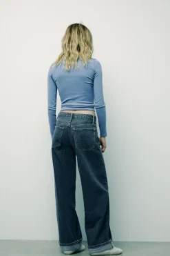 Outlet CAMISETA ALGODÓN MODAL MANGA LARGA Mujer Camisetas