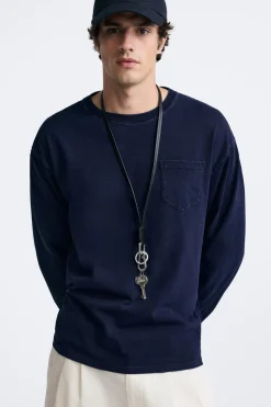 Discount CAMISETA ALGODÓN ÍNDIGO Hombre Camisetas