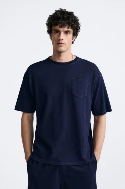 Fashion CAMISETA ALGODÓN ÍNDIGO Hombre Camisetas