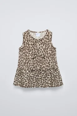 Niños ZARA 6 - 14 Años·Camisetas<CAMISETA ANIMAL PRINT LAZOS