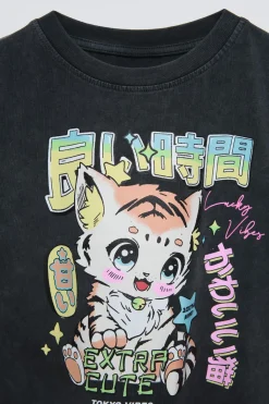 Niños ZARA 6 - 14 Años·Camisetas<CAMISETA ANIMALES MANGA