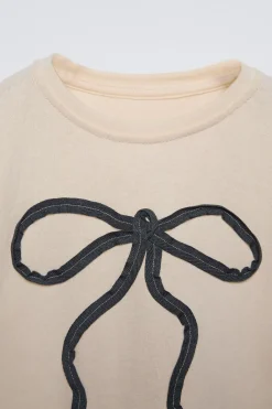 Niños ZARA 1½ - 6 Años·Camisetas|6 - 18 Meses·Camisetas<CAMISETA APLIQUE CINTA