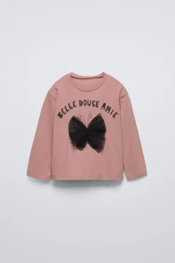 Niños ZARA 1½ - 6 Años·Camisetas|6 - 18 Meses·Camisetas<CAMISETA APLIQUE PLUMETI